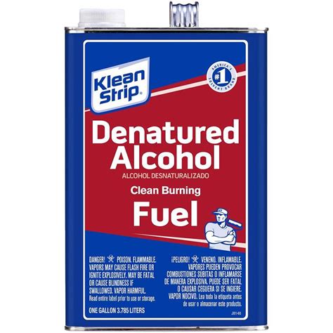 denatured alcohol lowe's|denatured alcohol fuel home depot.